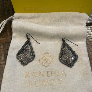 Kendra Scott Gunmetal earrings